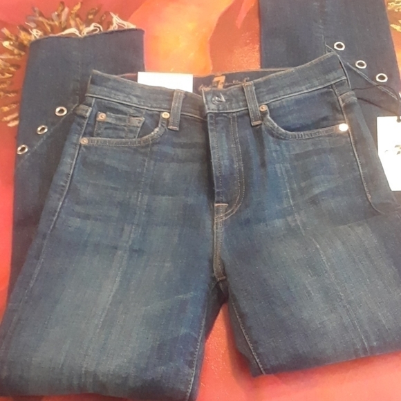 7 For All Mankind edie Jeans Size 24 - Picture 9 of 11
